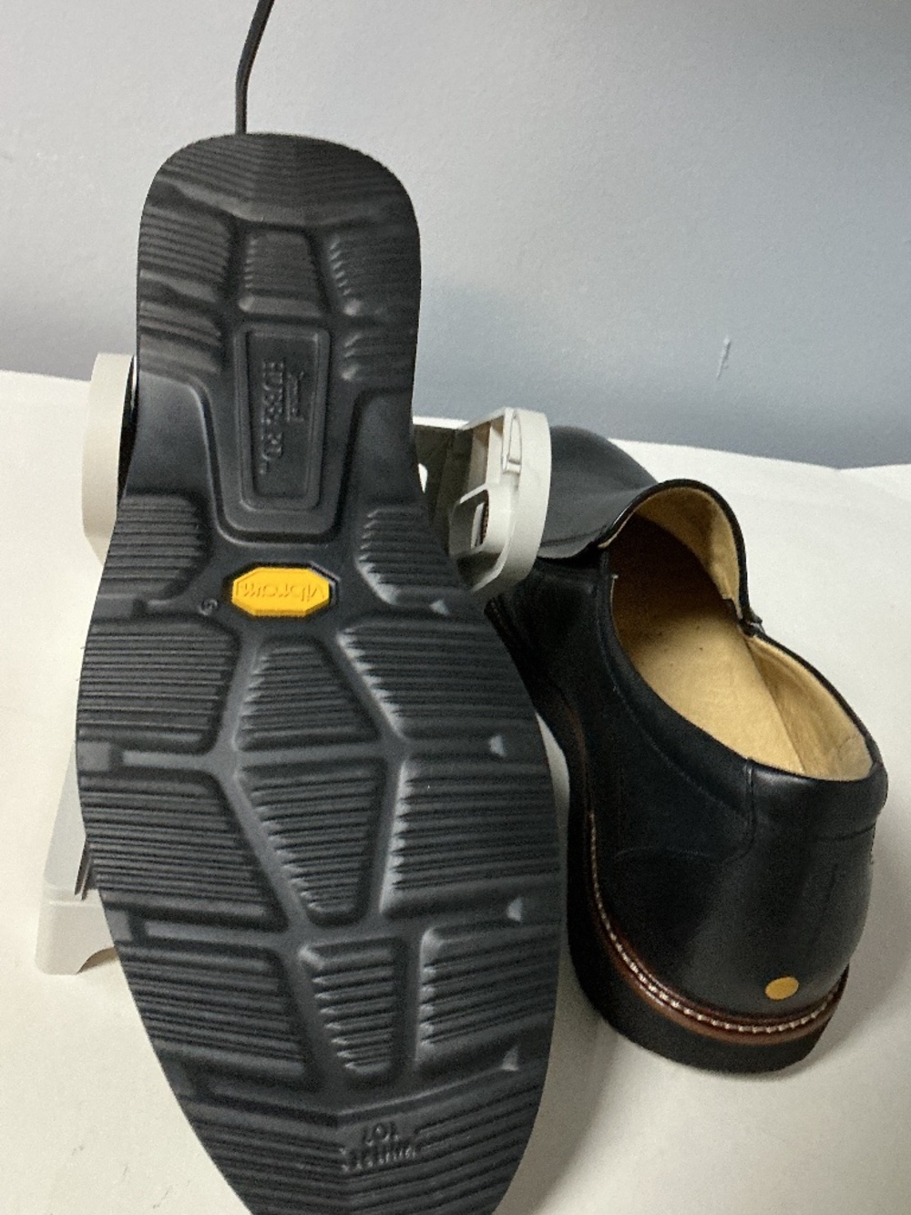 Samuel Hubbard Frequent Traveler Slip On Men’s 13 M Black Leather Loafers - Picture 5 of 7
